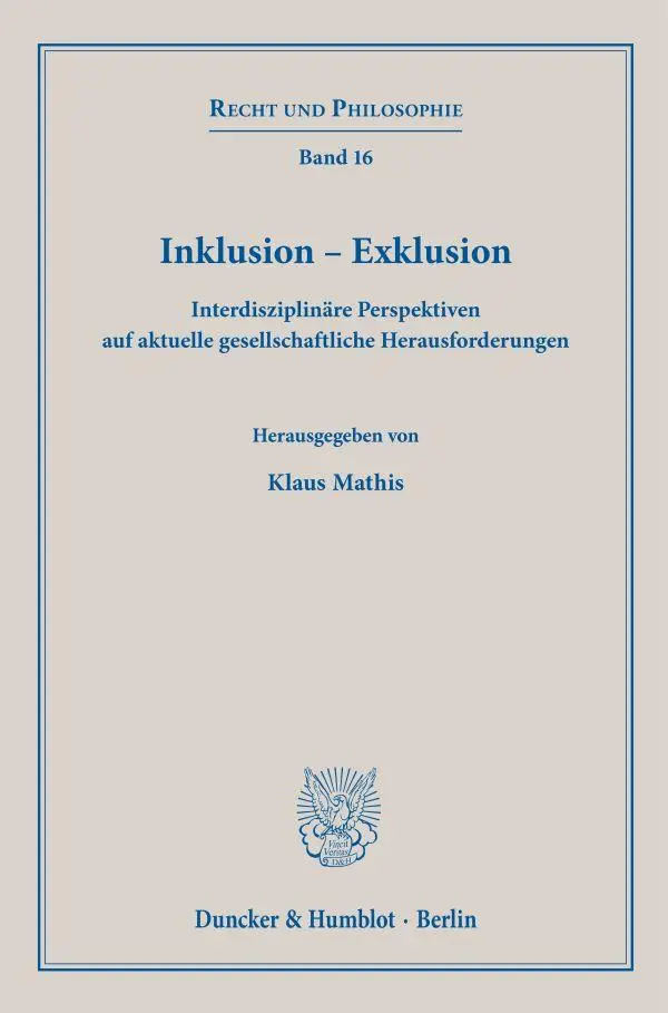 Cover: 9783428191840 | Inklusion - Exklusion | Klaus Mathis | Taschenbuch | 411 S. | Deutsch