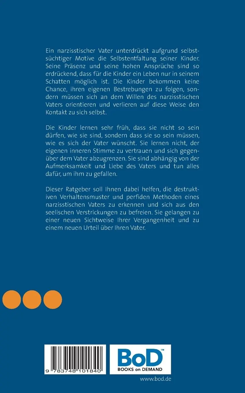 Rückseite: 9783748101840 | Der narzisstische Vater | Sven Grüttefien | Taschenbuch | 188 S.