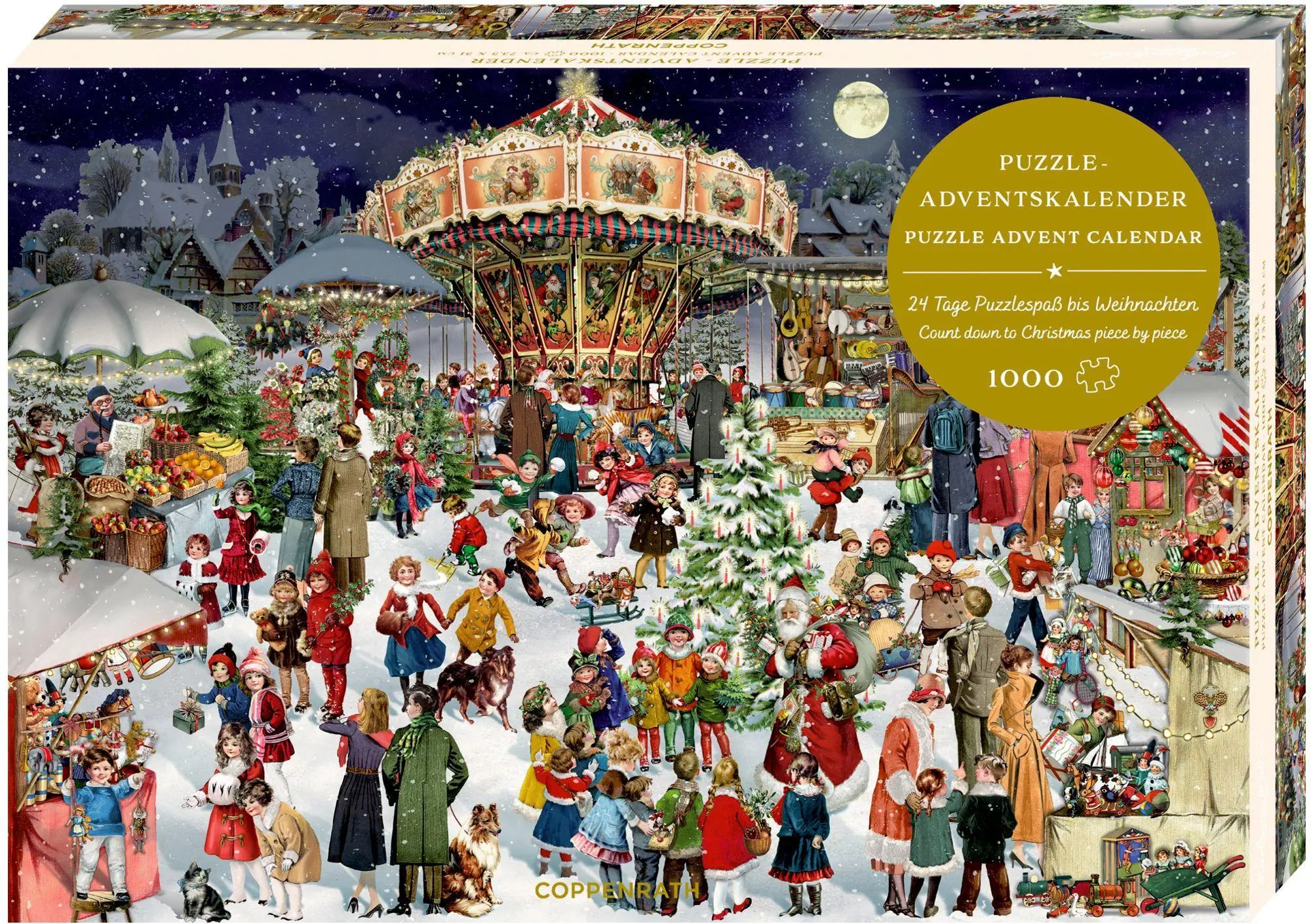 Cover: 4050003971940 | Puzzle-Adventskalender - Nostalgischer Weihnachtsmarkt | Barbara Behr