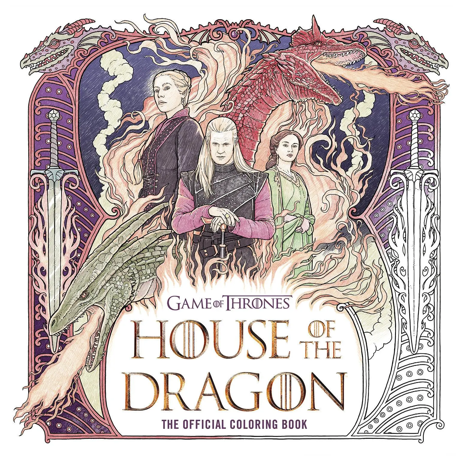 Cover: 9780593581940 | House of the Dragon: The Official Coloring Book | Random House Worlds