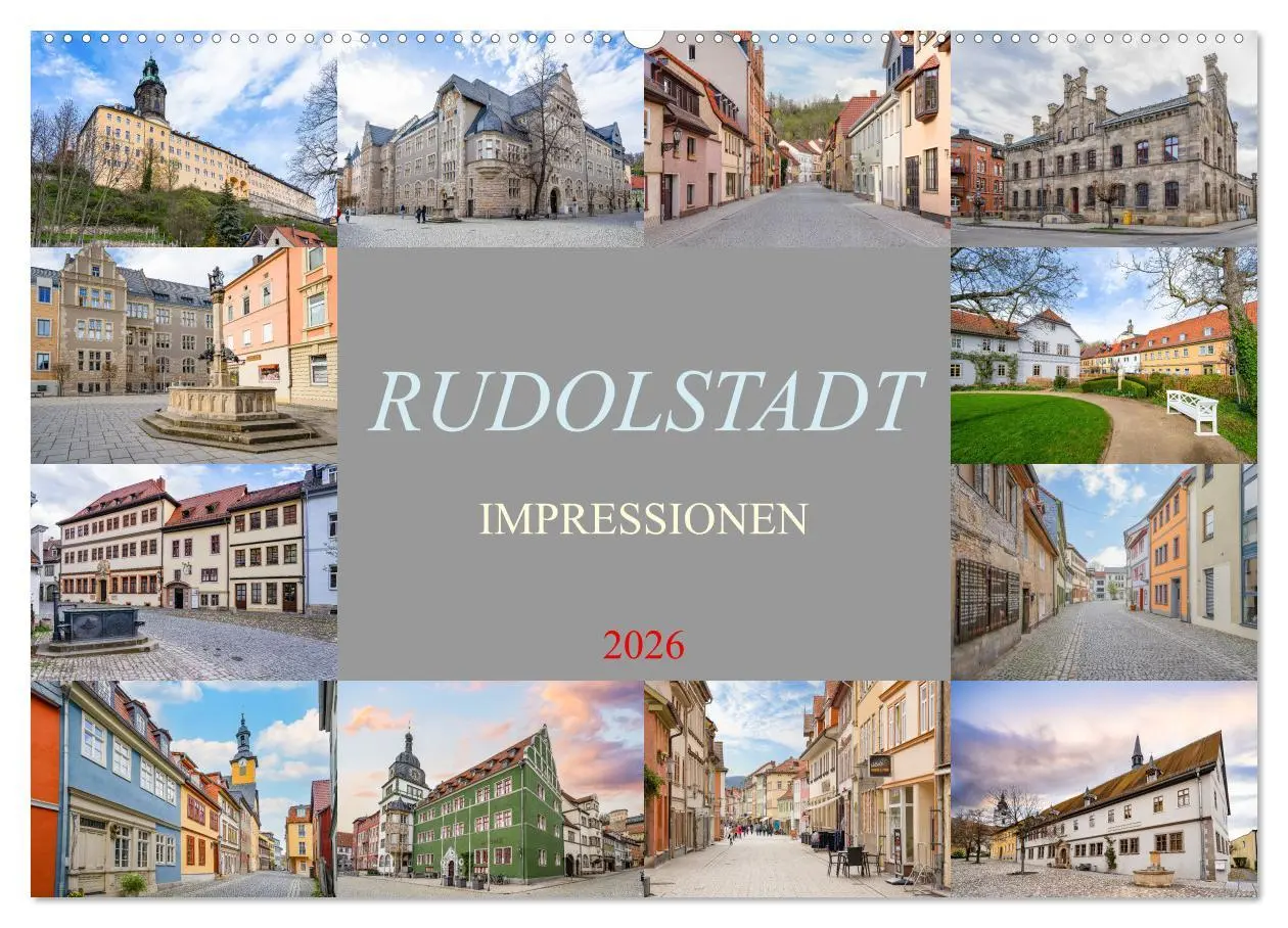 Cover: 9783457411940 | Rudolstadt Impressionen (Wandkalender 2026 DIN A2 quer), CALVENDO...