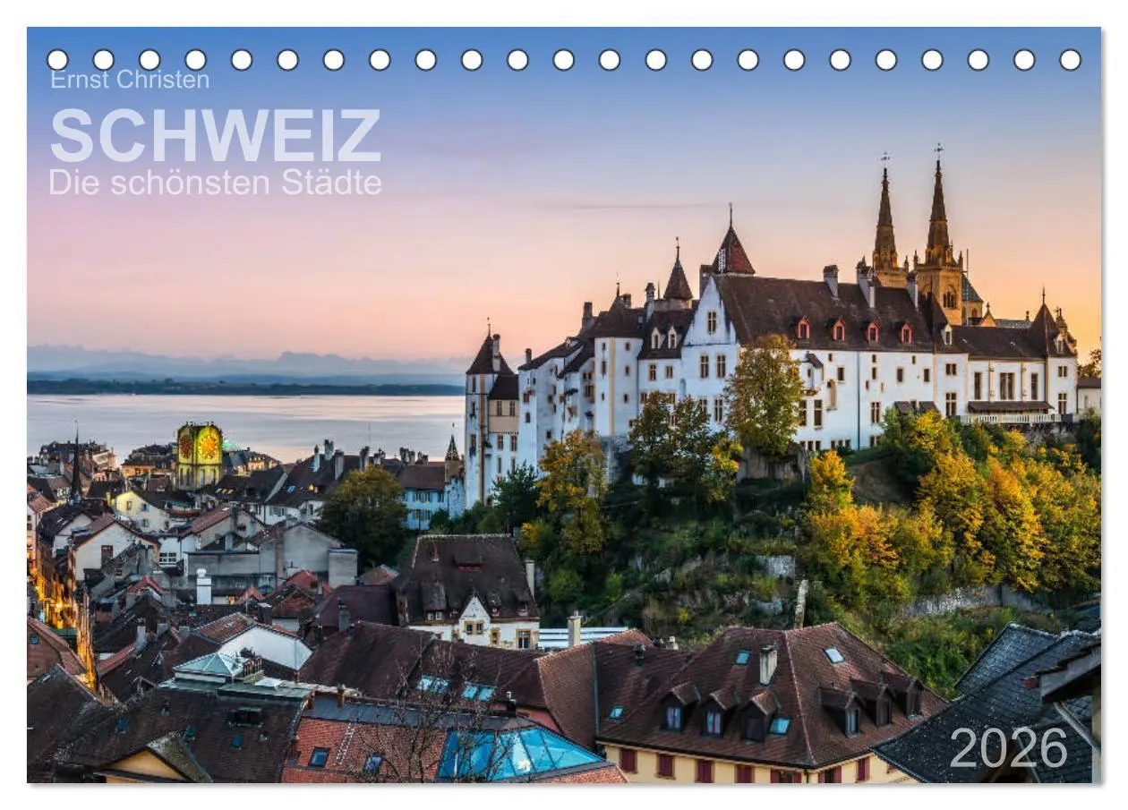 Cover: 9783457721940 | Schweiz - Die schönsten Städte (Tischkalender 2026 DIN A5 quer),...