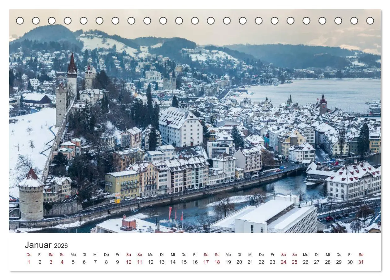 Bild: 9783457721940 | Schweiz - Die schönsten Städte (Tischkalender 2026 DIN A5 quer),...