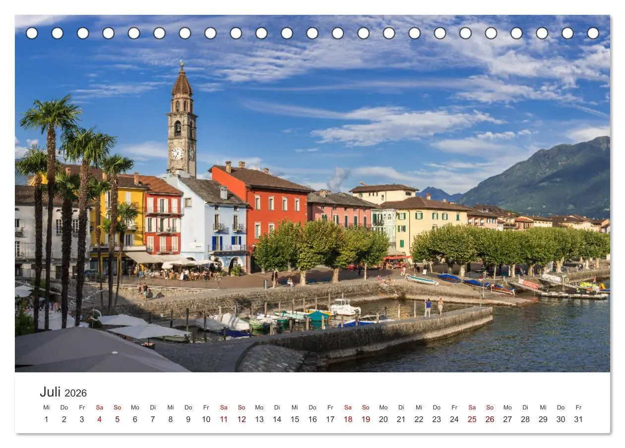 Bild: 9783457721940 | Schweiz - Die schönsten Städte (Tischkalender 2026 DIN A5 quer),...