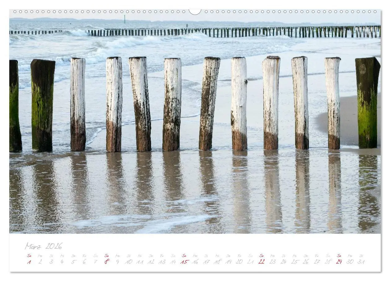 Bild: 9783516121940 | Zeeland (Wandkalender 2026 DIN A2 quer), CALVENDO Monatskalender