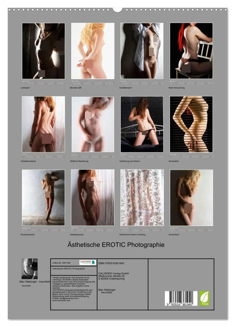 Bild: 9783516361940 | Ästhetische EROTIC Photographie (hochwertiger Premium Wandkalender...