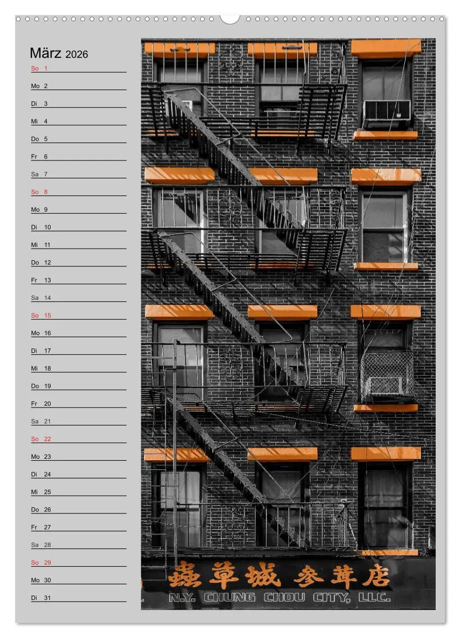 Bild: 9783516431940 | New York Colorkey (hochwertiger Premium Wandkalender 2026 DIN A2...