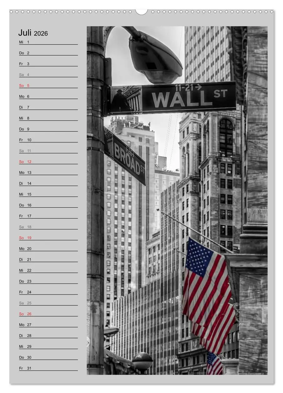 Bild: 9783516431940 | New York Colorkey (hochwertiger Premium Wandkalender 2026 DIN A2...