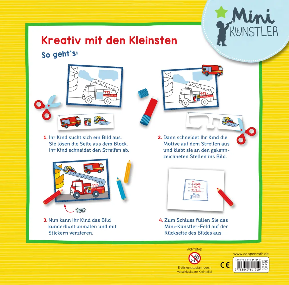 Bild: 9783649641940 | Mein bunter Tatütata-Bastelblock | Kristin Labuch | Taschenbuch | 2022