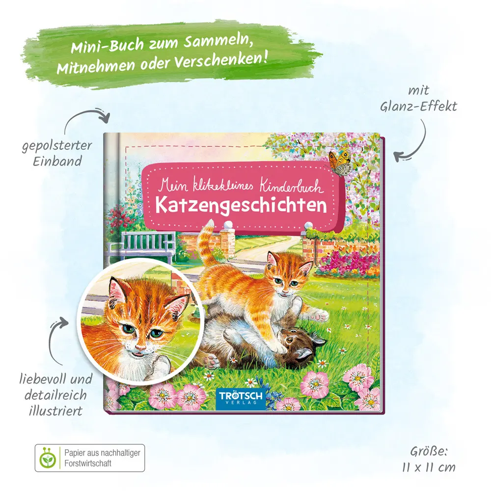 Bild: 9783965521940 | Mein klitzekleines Kinderbuch - Katzengeschichten | KG | Buch | 32 S.