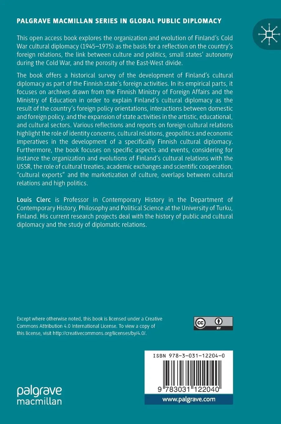 Rückseite: 9783031122040 | Cultural Diplomacy in Cold War Finland | Louis Clerc | Buch | xvii