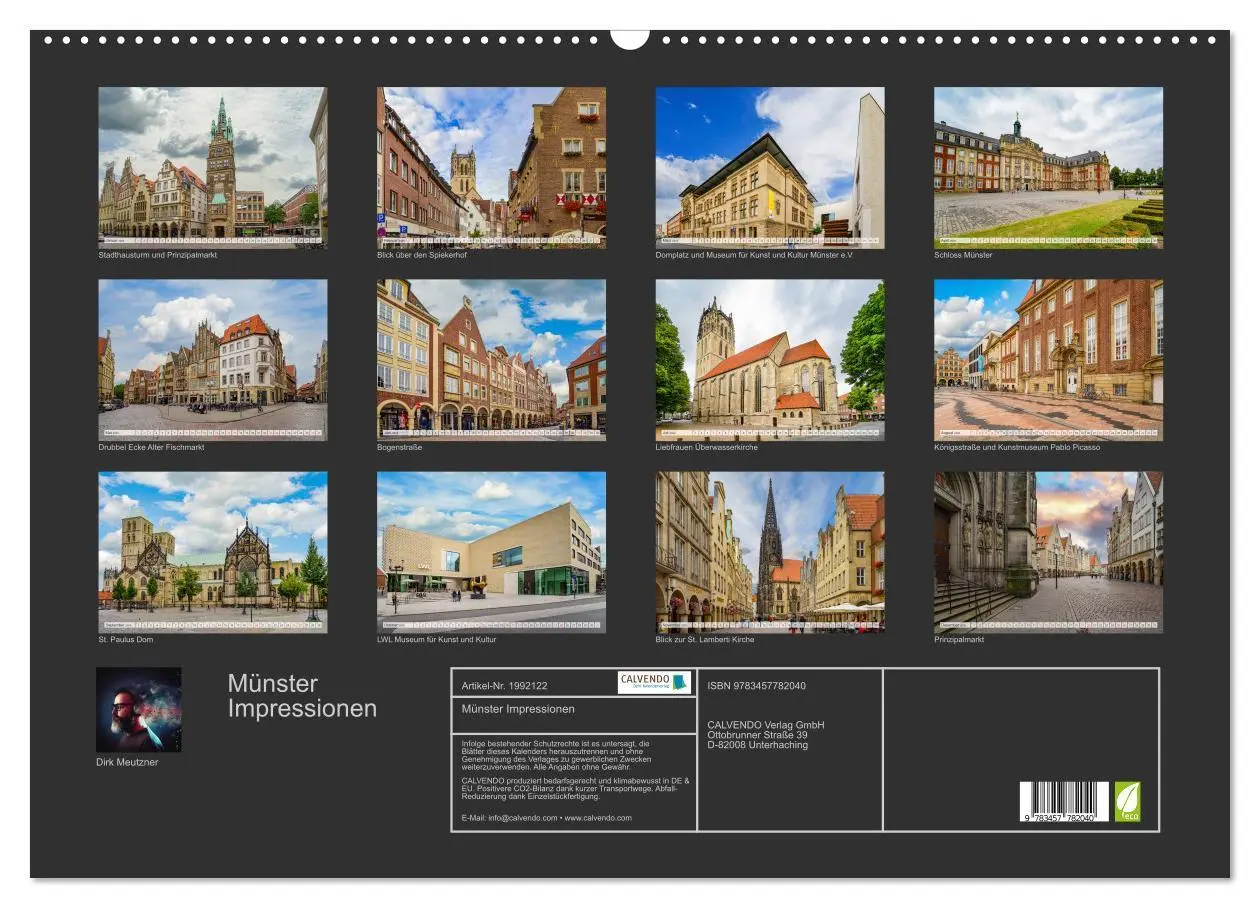 Bild: 9783457782040 | Münster Impressionen (Wandkalender 2026 DIN A2 quer), CALVENDO...