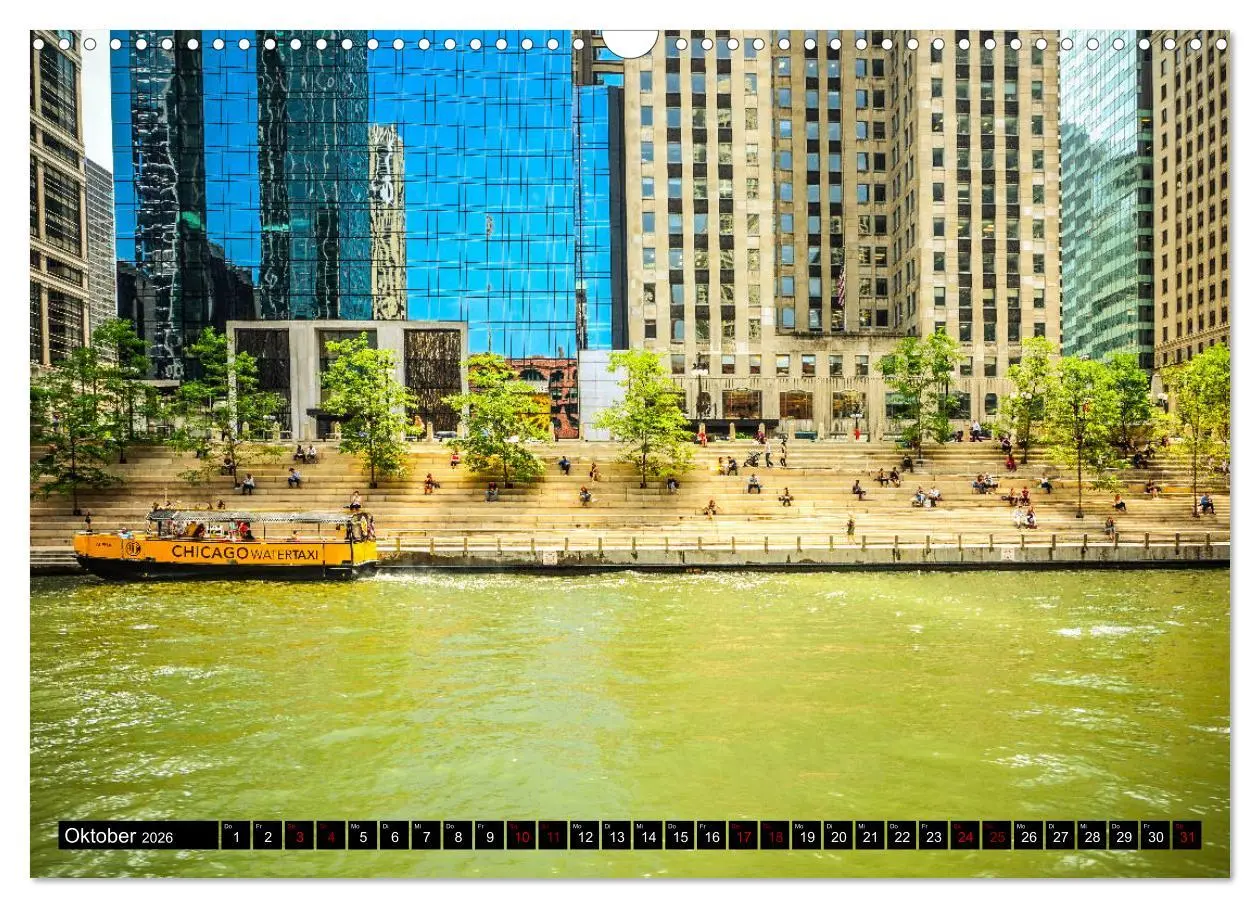 Bild: 9783457852040 | Chicago Impressionen (Wandkalender 2026 DIN A3 quer), CALVENDO...