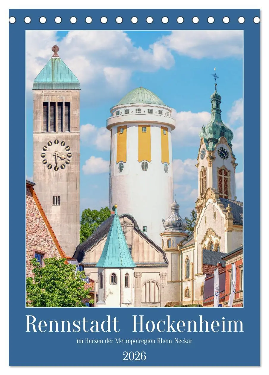 Cover: 9783516252040 | Rennstadt Hockenheim (Tischkalender 2026 DIN A5 hoch), CALVENDO...