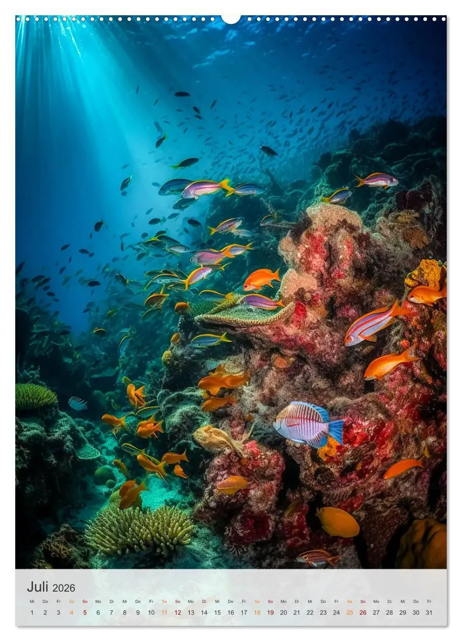Bild: 9783516322040 | Fantastische Unterwasserwelt (Wandkalender 2026 DIN A2 hoch),...