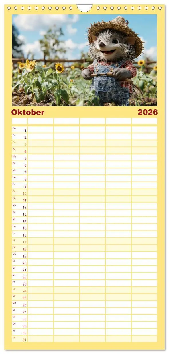 Bild: 9783516492040 | Familienplaner 2026 - Der tierisch lustige Bauern-Kalender mit 5...