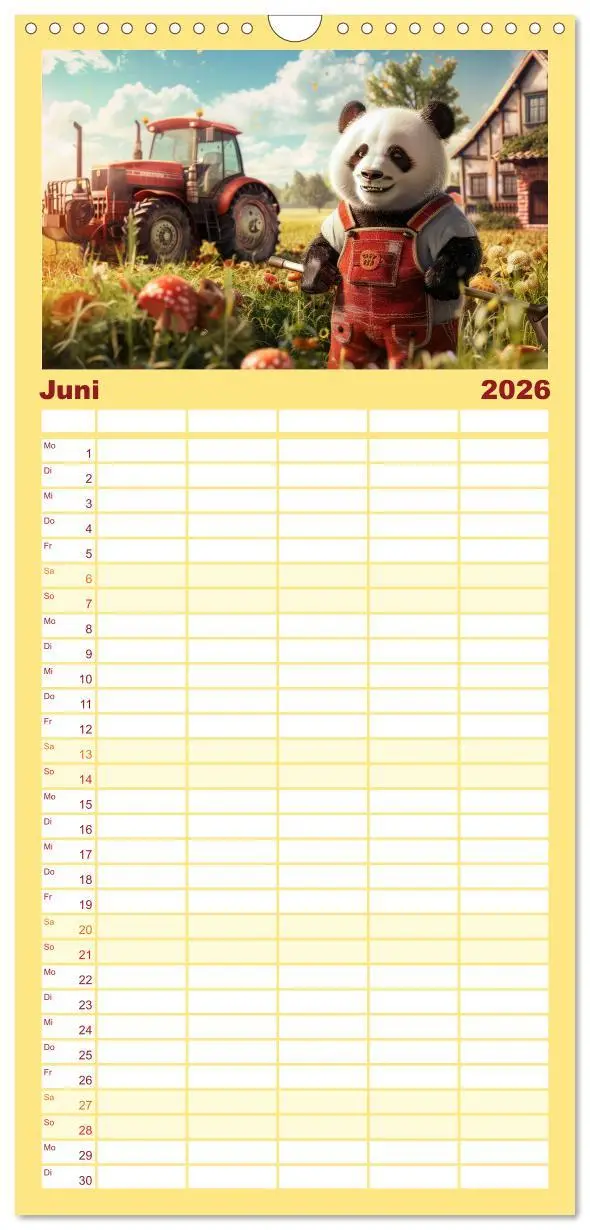 Bild: 9783516492040 | Familienplaner 2026 - Der tierisch lustige Bauern-Kalender mit 5...