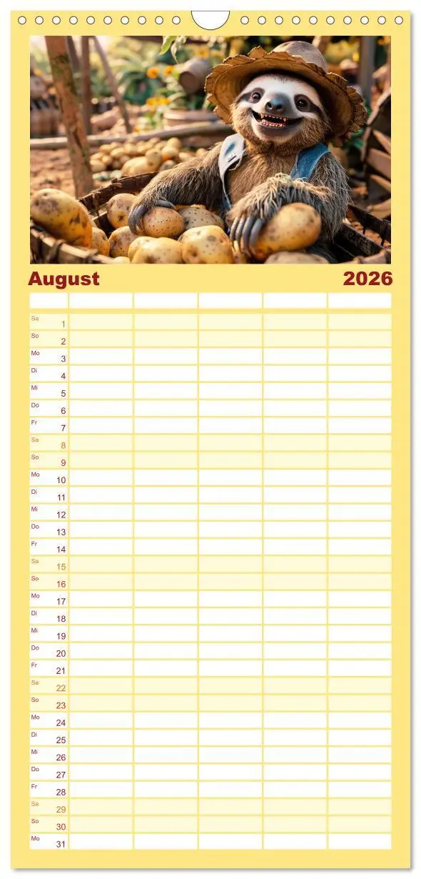 Bild: 9783516492040 | Familienplaner 2026 - Der tierisch lustige Bauern-Kalender mit 5...