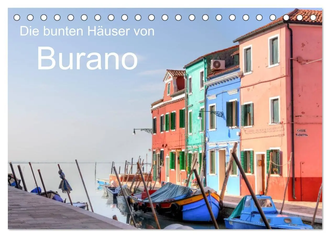 Cover: 9783594232040 | Die bunten Häuser von Burano (Tischkalender 2027 DIN A5 quer),...