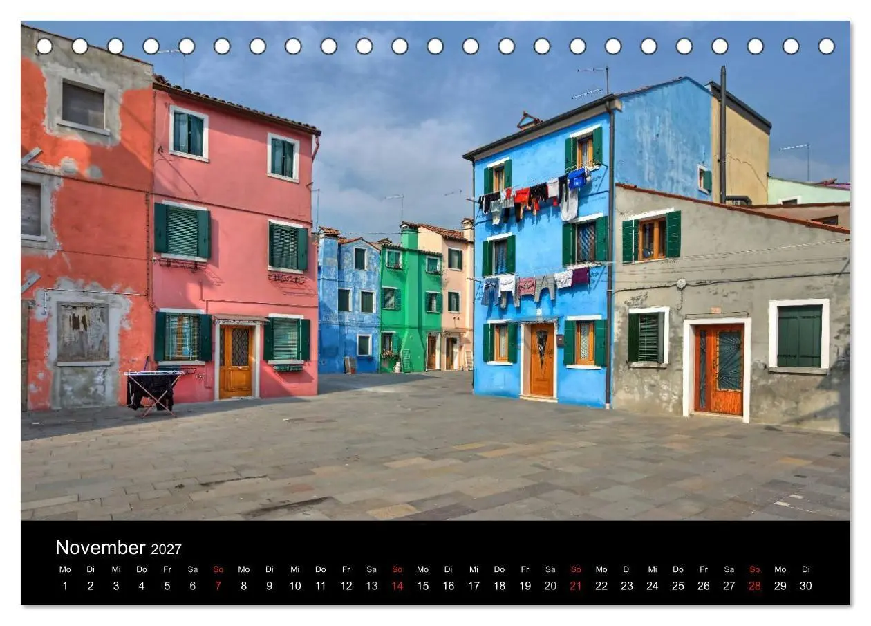 Bild: 9783594232040 | Die bunten Häuser von Burano (Tischkalender 2027 DIN A5 quer),...