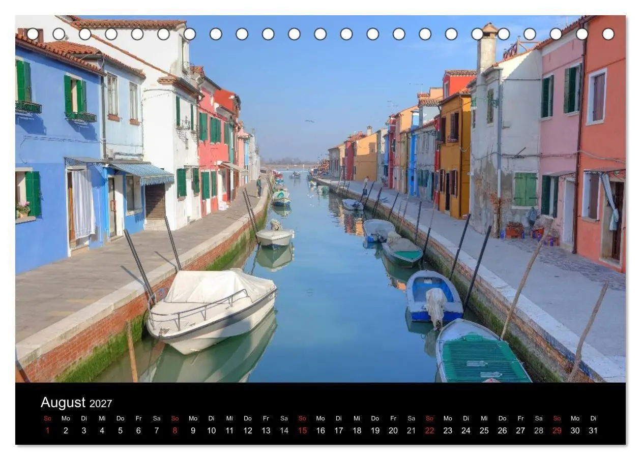 Bild: 9783594232040 | Die bunten Häuser von Burano (Tischkalender 2027 DIN A5 quer),...