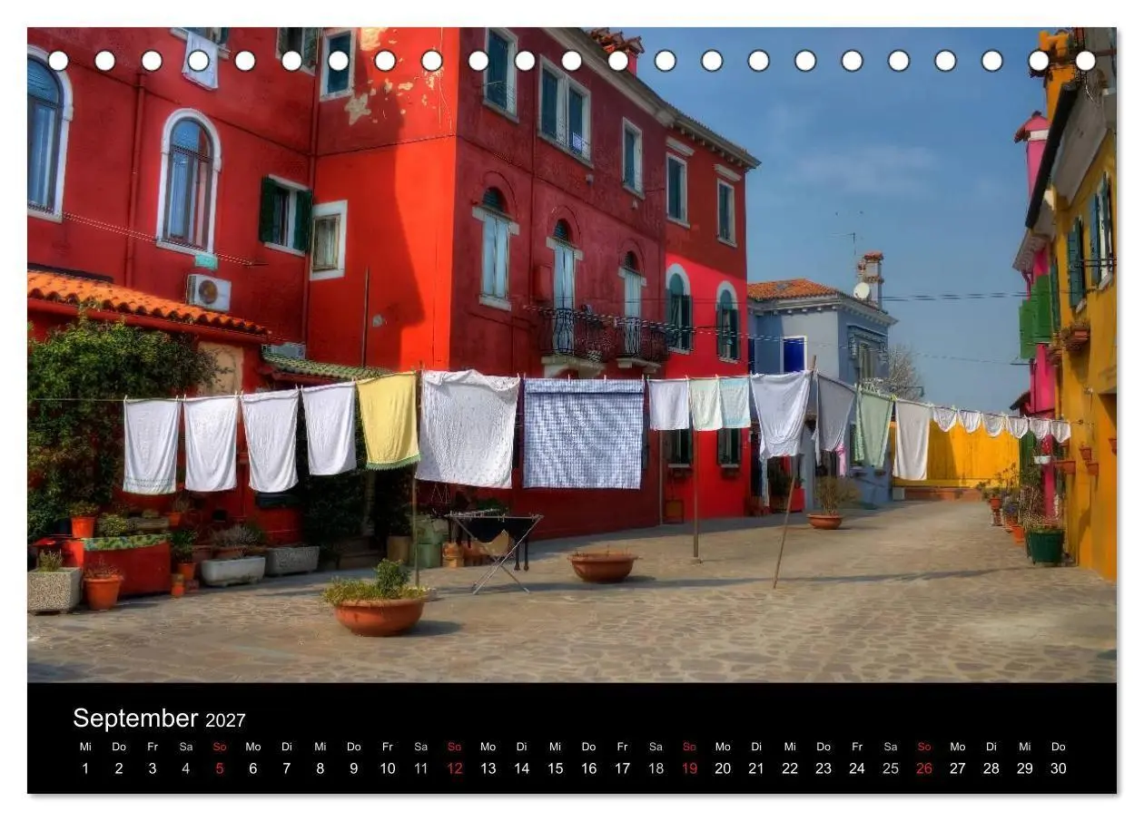 Bild: 9783594232040 | Die bunten Häuser von Burano (Tischkalender 2027 DIN A5 quer),...