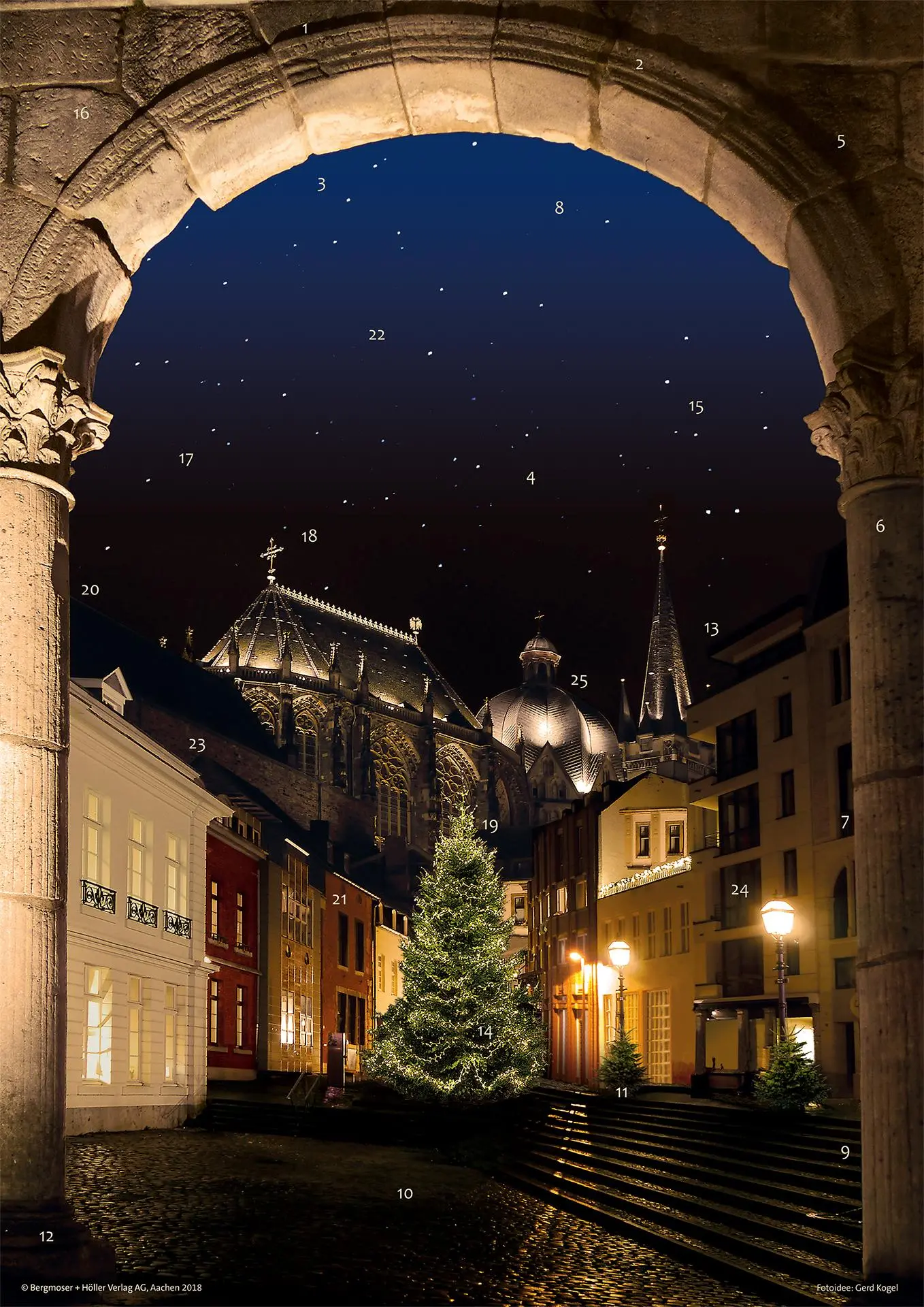 Cover: 9783889972040 | Macht hoch die Tür | Fensterbild-Adventskalender mit Begleitheft