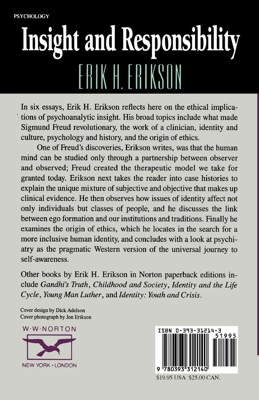 Rückseite: 9780393312140 | Insight and Responsibility | Erik H. Erilson (u. a.) | Taschenbuch