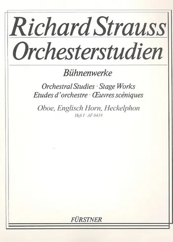 Cover: 9790002002140 | Orchesterstudien aus seinen Bühnenwerken Band 1 für Oboe | Strauss