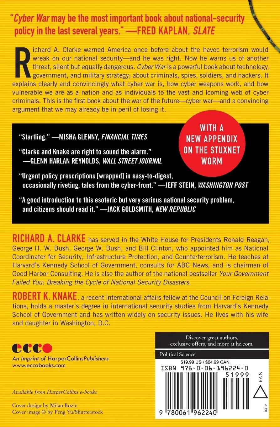 Rückseite: 9780061962240 | Cyber War | Richard A Clarke (u. a.) | Taschenbuch | 306 S. | Englisch