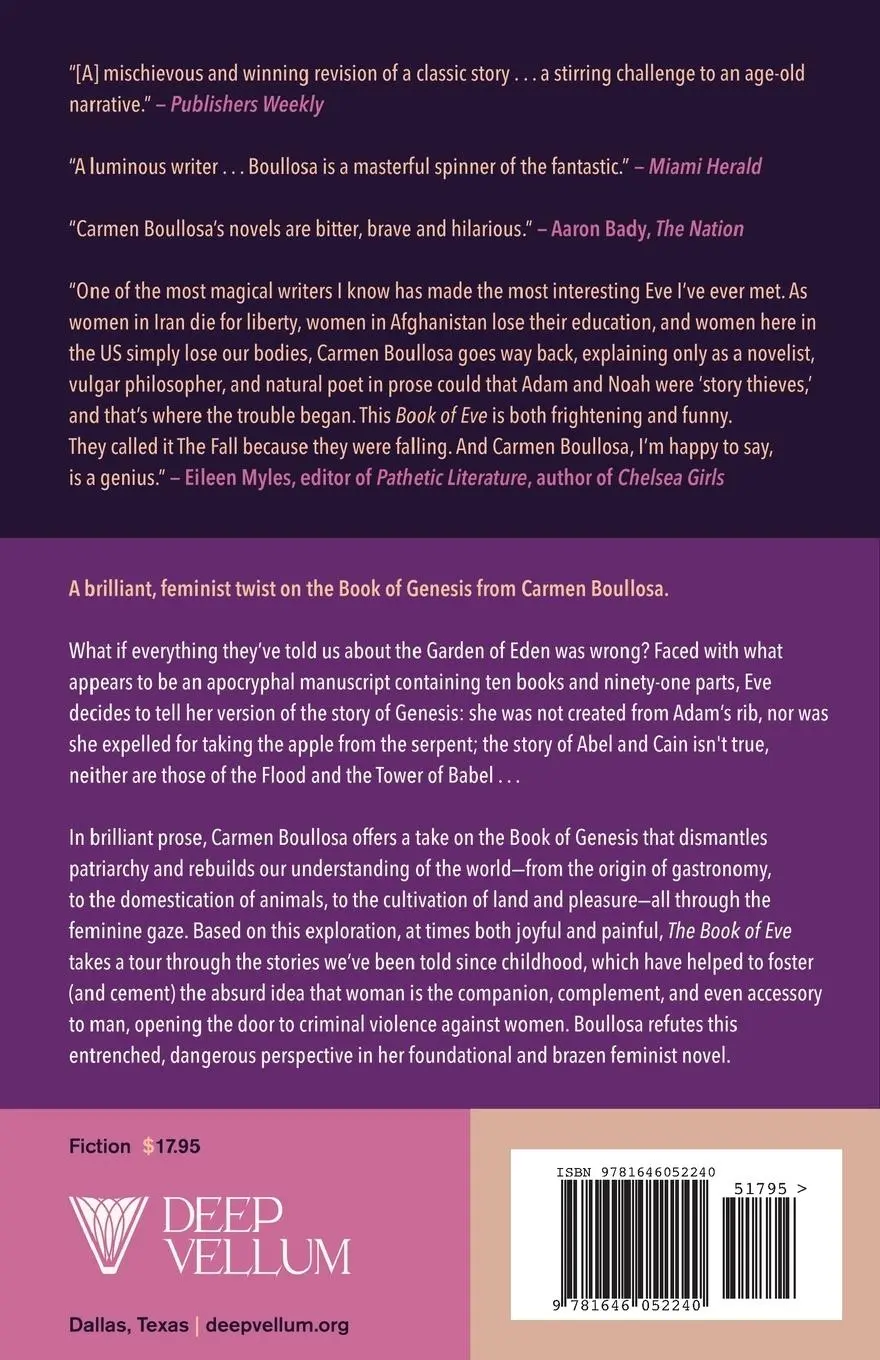 Rückseite: 9781646052240 | The Book of Eve | Carmen Boullosa | Taschenbuch | Englisch | 2023