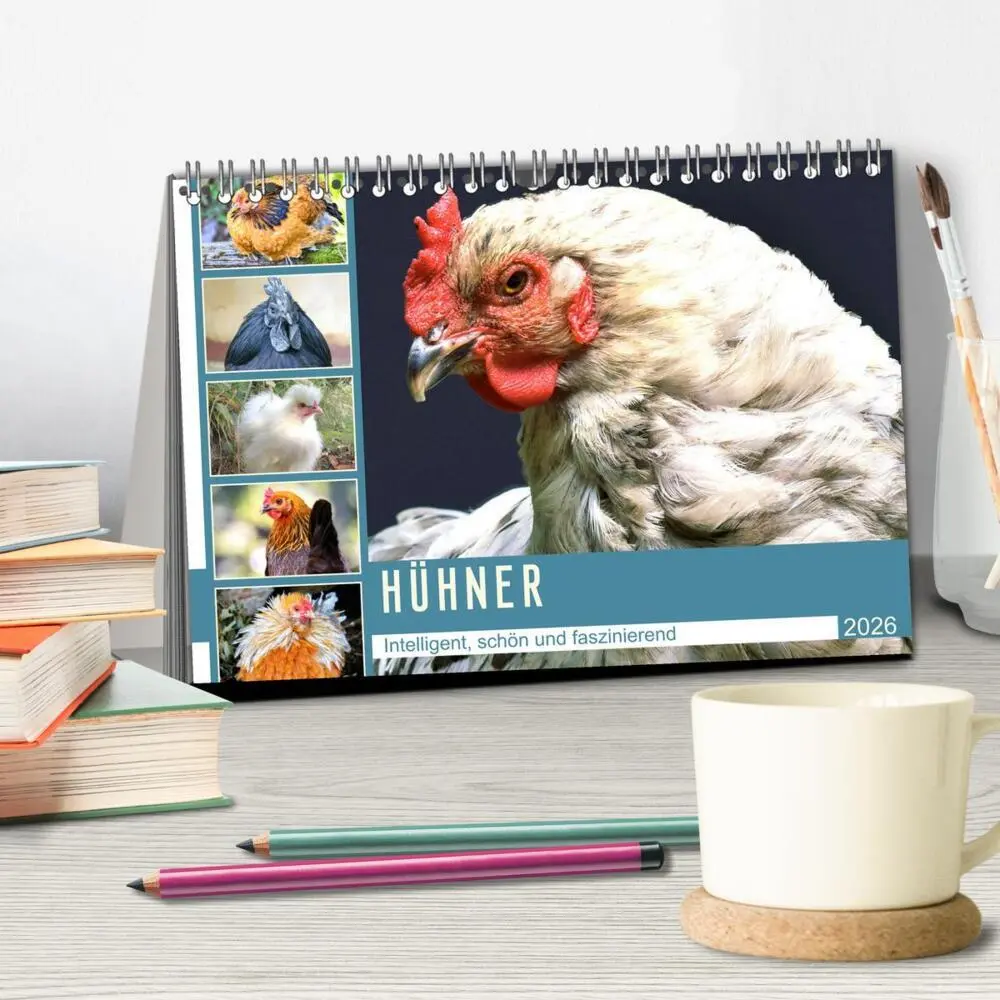 Bild: 9783457452240 | Hühner. Intelligent, schön und faszinierend (Tischkalender 2026 DIN...