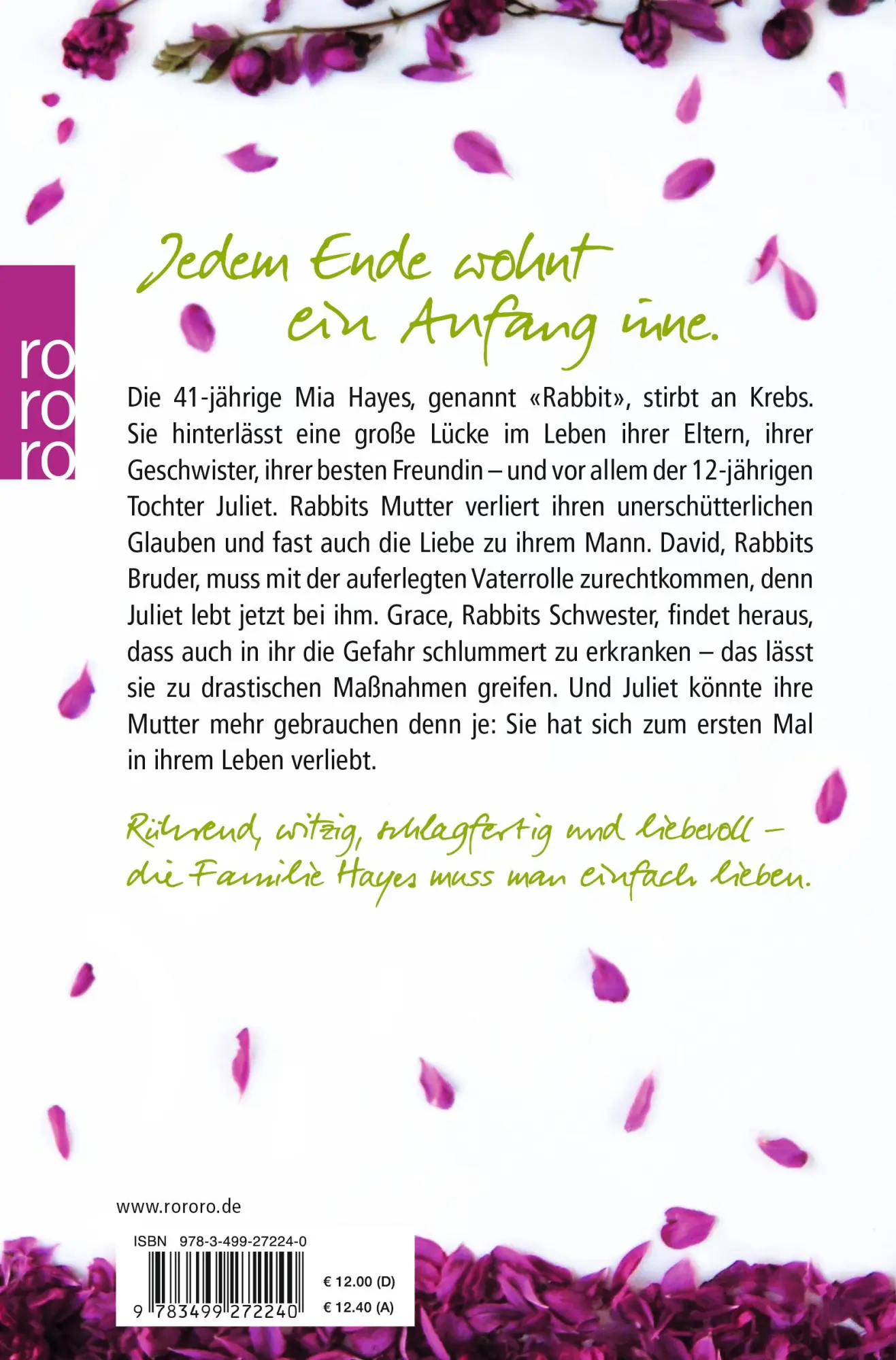 Rückseite: 9783499272240 | Für immer Rabbit Hayes | Anna McPartlin | Taschenbuch | 512 S. | 2019