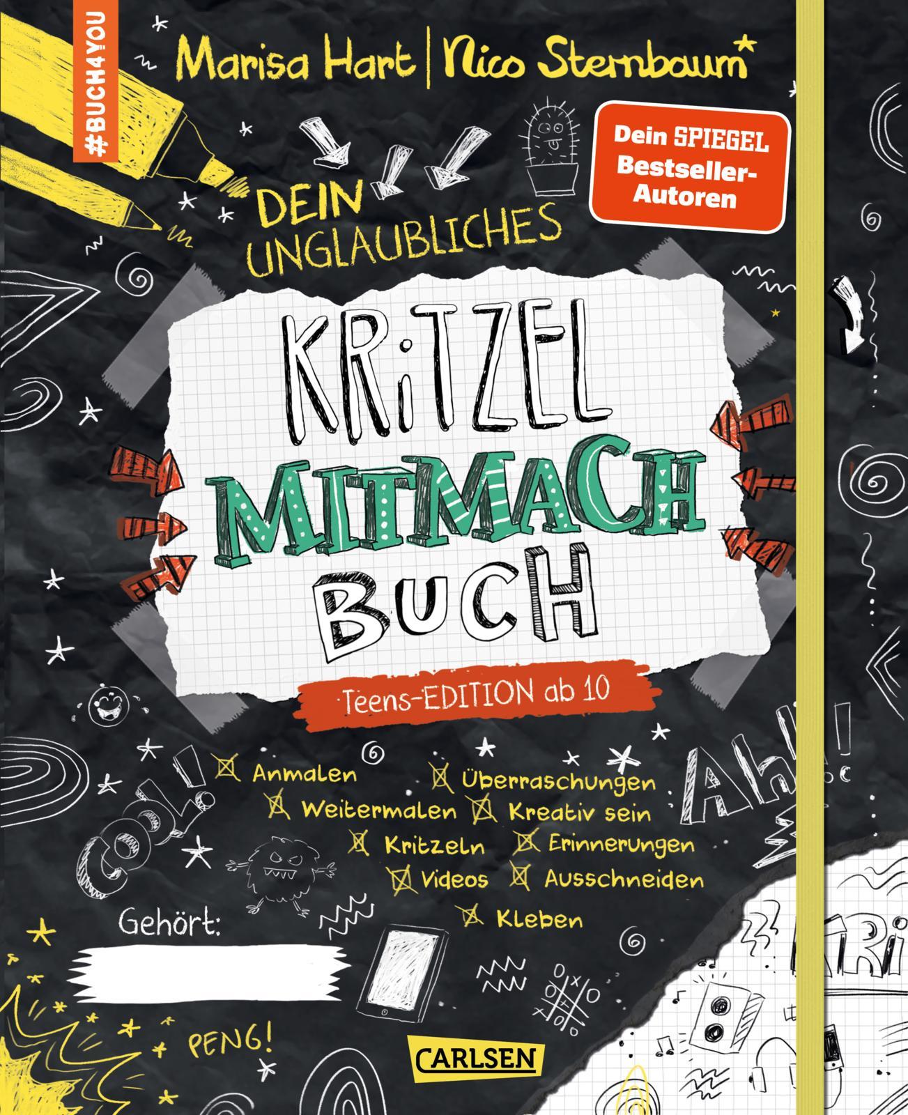 Cover: 9783551192240 | #buch4you: Dein unglaubliches Kritzel-Mitmach-Buch | Hart (u. a.)