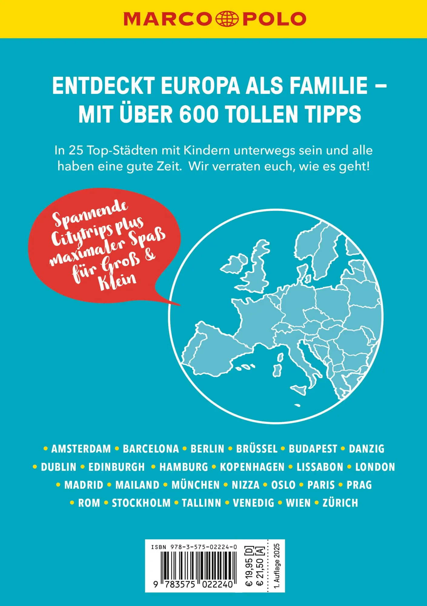 Rückseite: 9783575022240 | MARCO POLO MARCO POLO Hin &amp; Weg Citytrips mit Kids | Taschenbuch