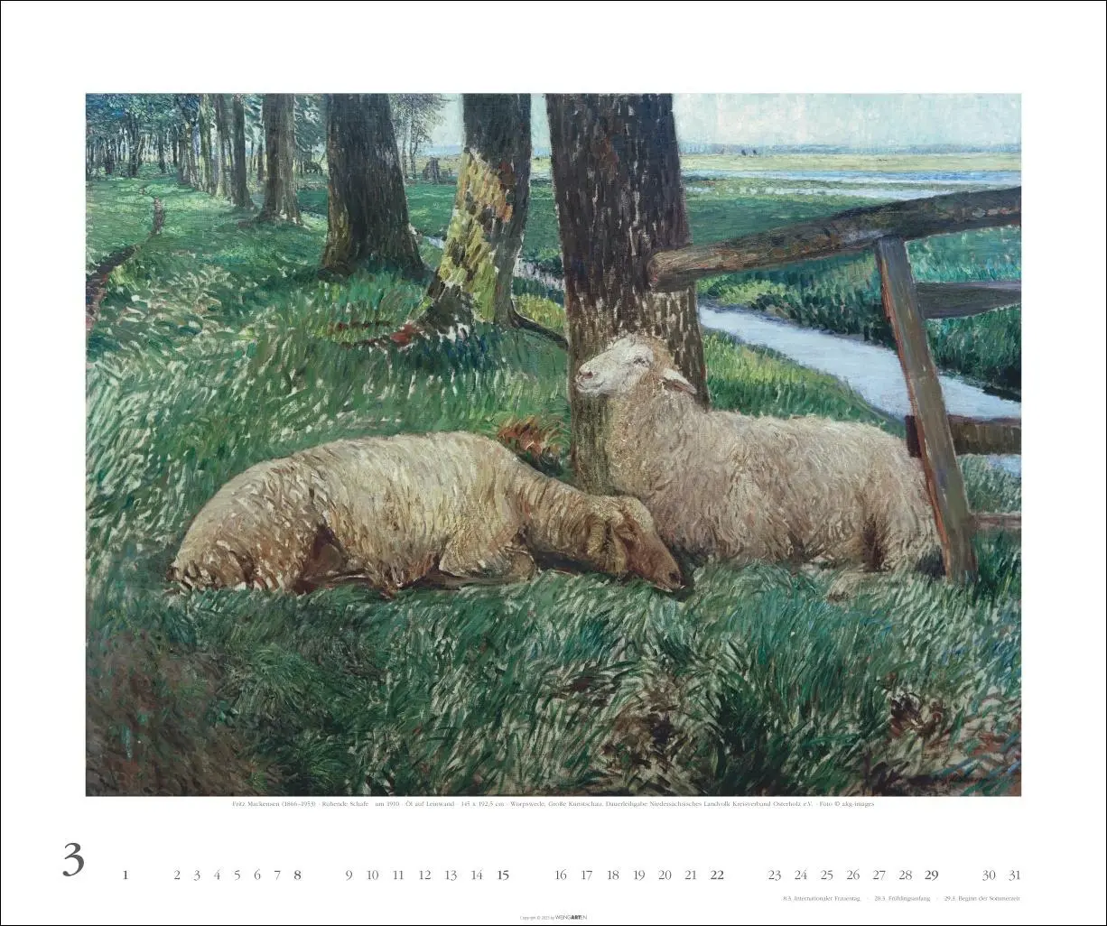 Bild: 9783839902240 | Worpsweder Landschaften Kalender 2026 | Ende | Kalender | 14 S. | 2026