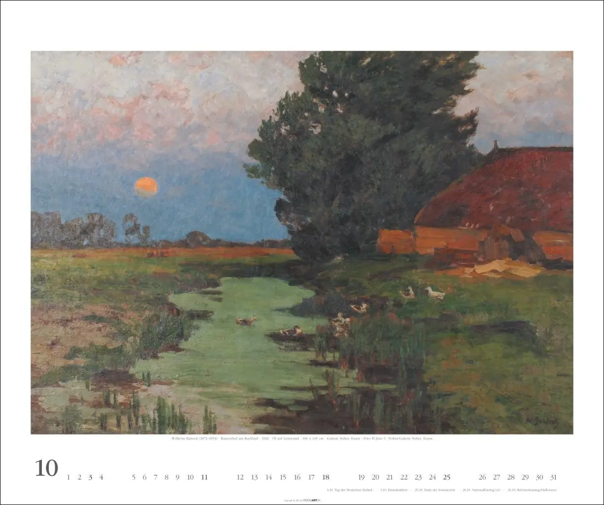 Bild: 9783839902240 | Worpsweder Landschaften Kalender 2026 | Ende | Kalender | 14 S. | 2026