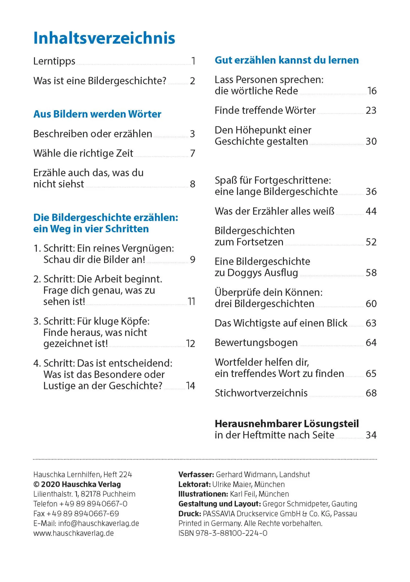 Bild: 9783881002240 | Bildergeschichte. Aufsatz 4.-5. Klasse | Gerhard Widmann | Taschenbuch
