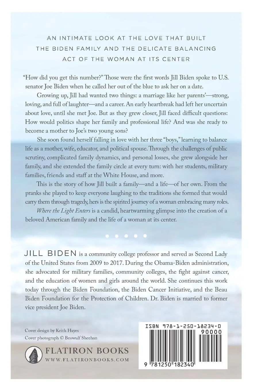 Rückseite: 9781250182340 | Where the Light Enters | Jill Biden | Taschenbuch | Englisch | 2020