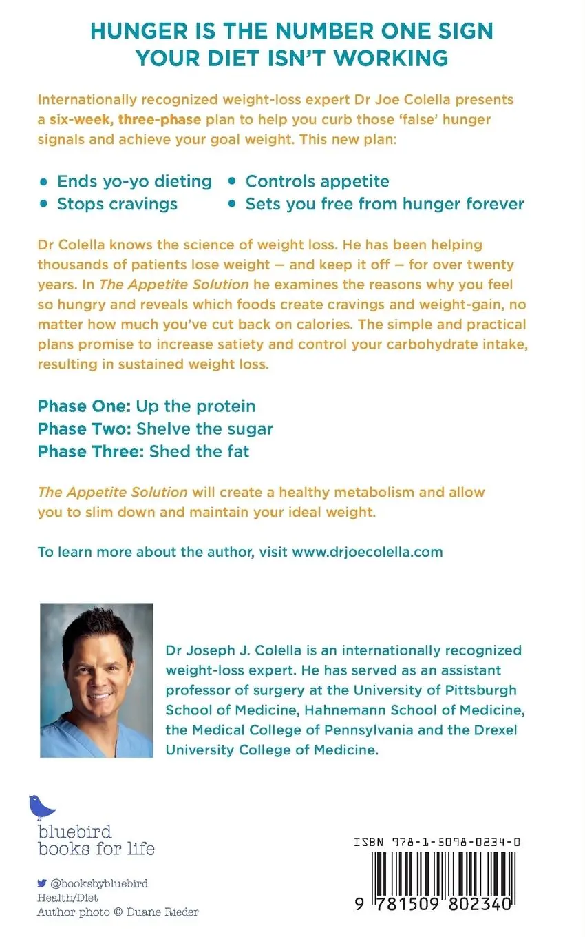 Rückseite: 9781509802340 | The Appetite Solution | Joe Colella | Taschenbuch | Englisch | 2015