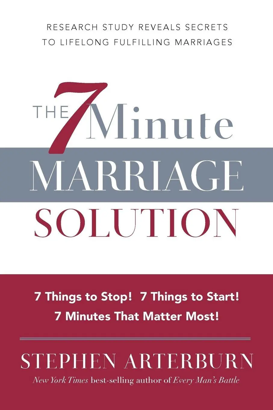 Cover: 9781617952340 | The 7 Minute Marriage Solution | Stephen Arterburn | Taschenbuch