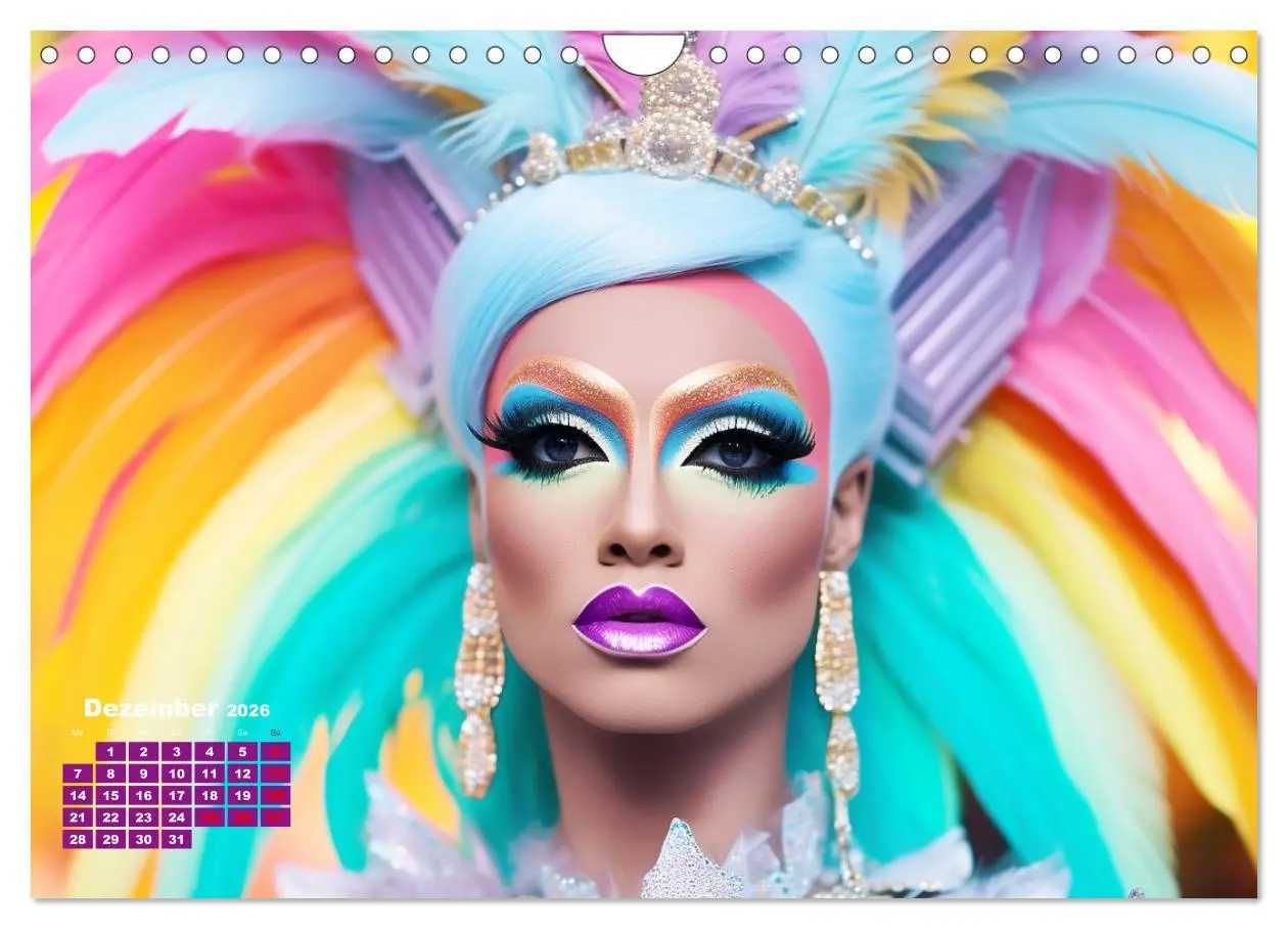 Bild: 9783457372340 | Drag Queens. Glamouröse und wunderschöne Drag-Kunst (Wandkalender...