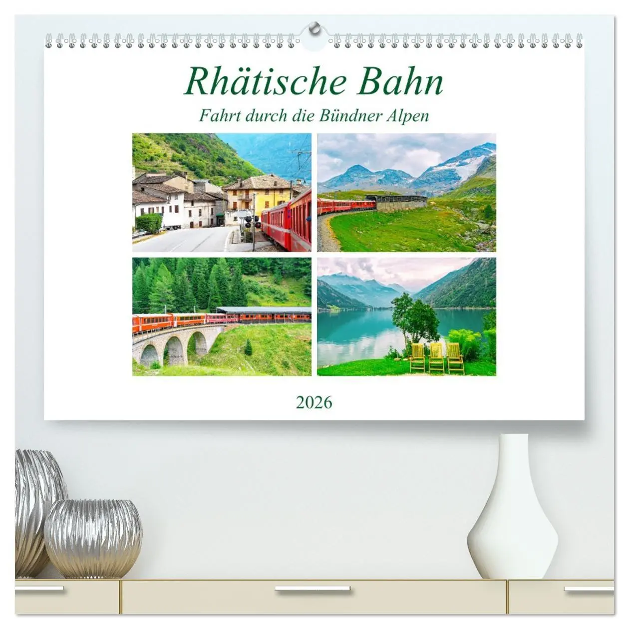 Cover: 9783457682340 | Rhätische Bahn - Fahrt durch die Bündner Alpen (hochwertiger...