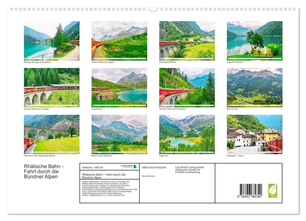 Bild: 9783457682340 | Rhätische Bahn - Fahrt durch die Bündner Alpen (hochwertiger...