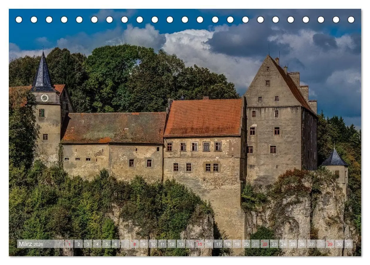 Bild: 9783516082340 | Burgenlandschaft Fränkische Schweiz (Tischkalender 2026 DIN A5...