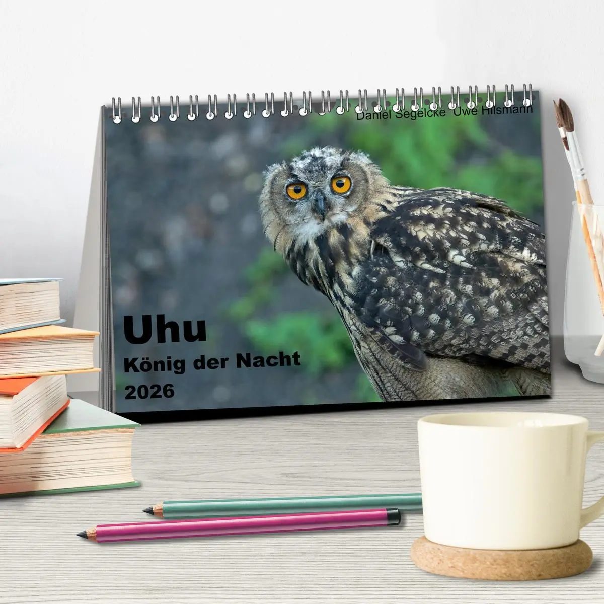 Bild: 9783516152340 | Uhu - König der Nacht (Tischkalender 2026 DIN A5 quer), CALVENDO...