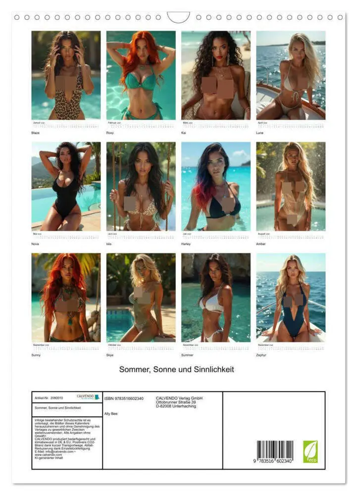 Bild: 9783516602340 | Sommer, Sonne und Sinnlichkeit (Wandkalender 2026 DIN A3 hoch),...