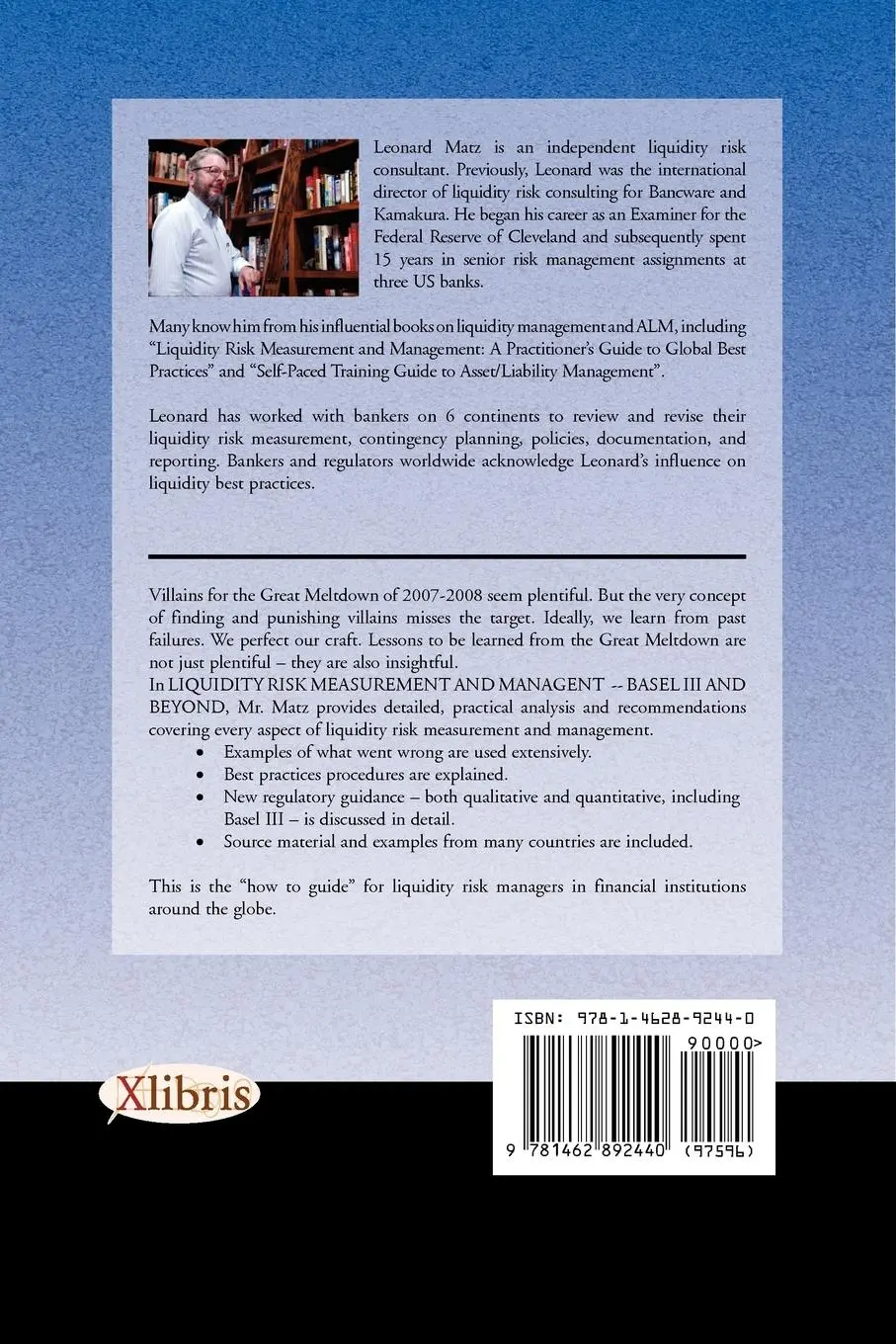 Rückseite: 9781462892440 | Liquidity Risk Measurement and Management | Base L III And Beyond