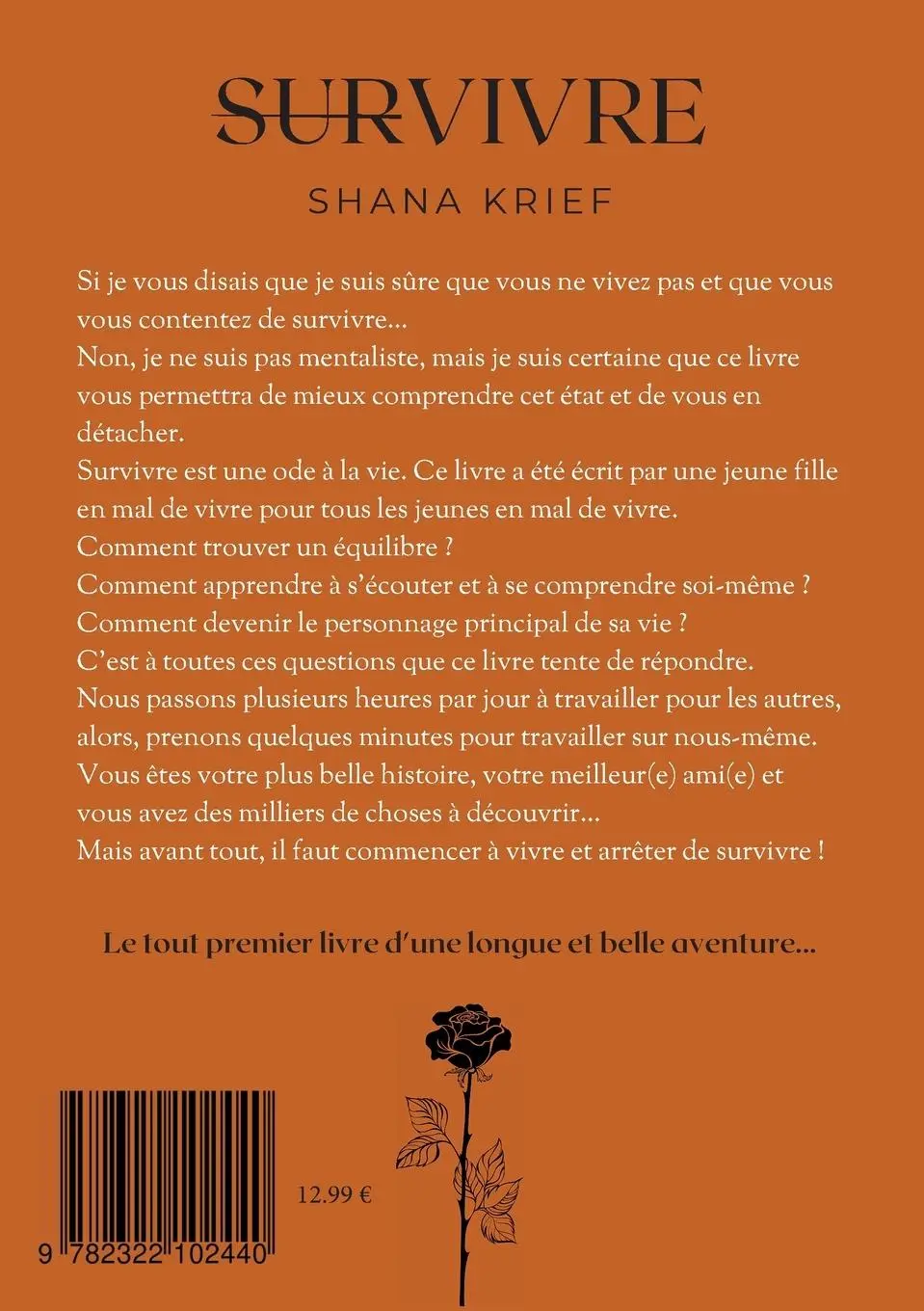 Rückseite: 9782322102440 | Survivre | Shana Krief | Taschenbuch | Kartoniert / Broschiert | 2023