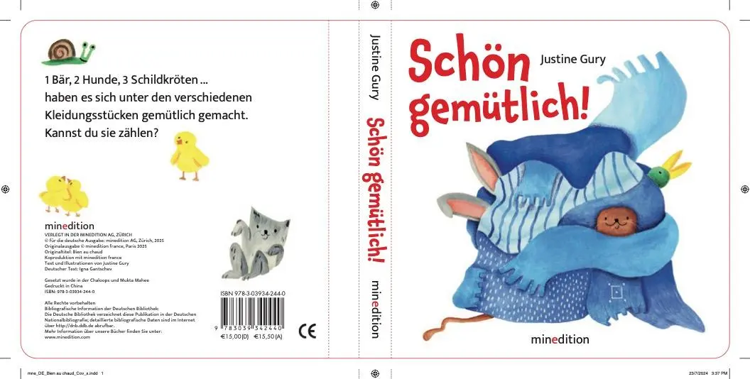 Rückseite: 9783039342440 | Schön gemütlich! | Justine Gury | Buch | 40 S. | Deutsch | 2024
